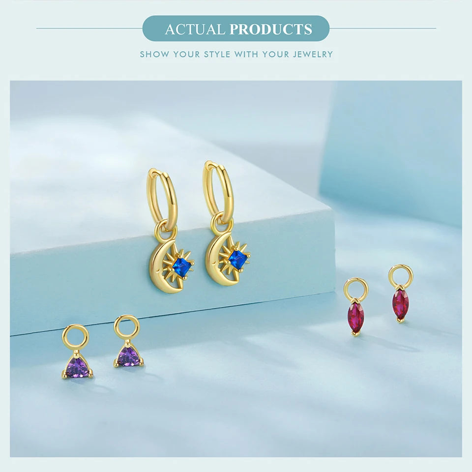 JEW001ER  Mix and Match Earring Pack with Cubic Zirconia Star Boho Charms - Klixstore