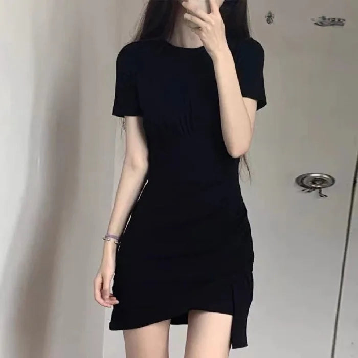 Casual Cotton O-Neck Dress