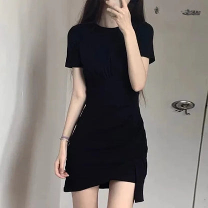 Casual Cotton O-Neck Dress