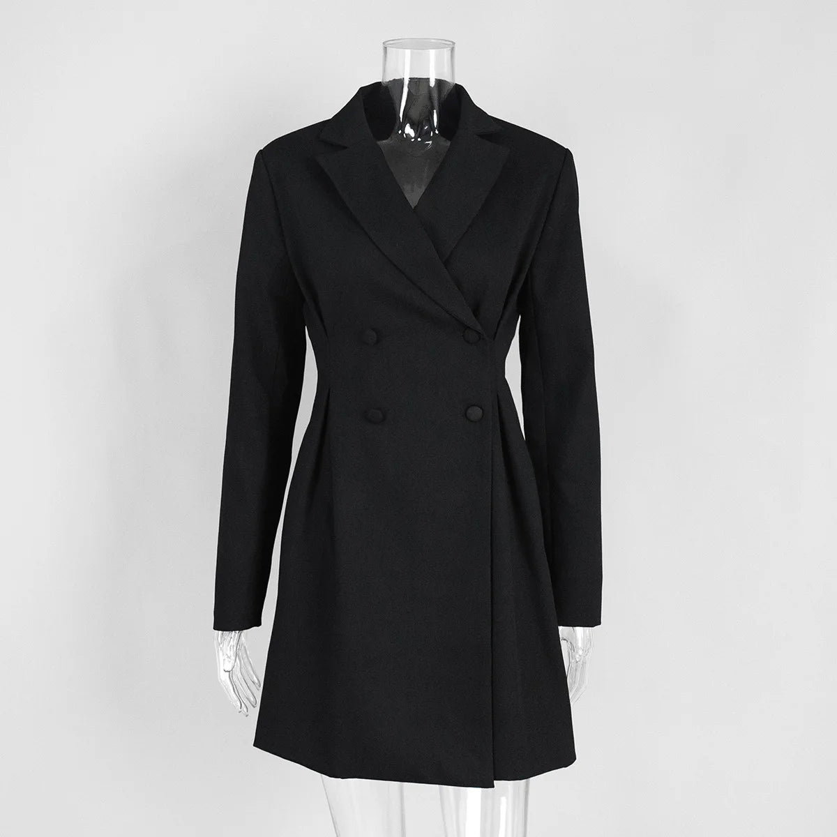 Elegant Double Breasted Blazer Dress for Women