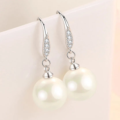 925 Sterling Silver Original Charm Double Hoop Earrings