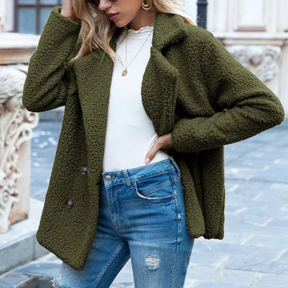 Women’s Faux Fur Plush Winter Jacket