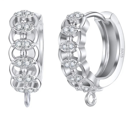 925 Sterling Silver Korean Earring Findings for DIY Jewelry