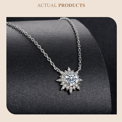 Sun Moissanite Necklace