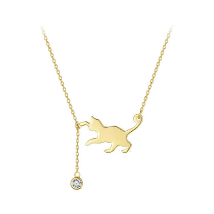 Cute 3 colors Cat  Necklace