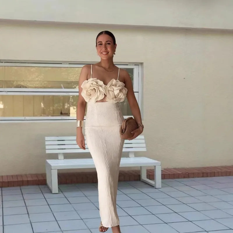   Patchwork Sleeveless Backless Bodycon Dress