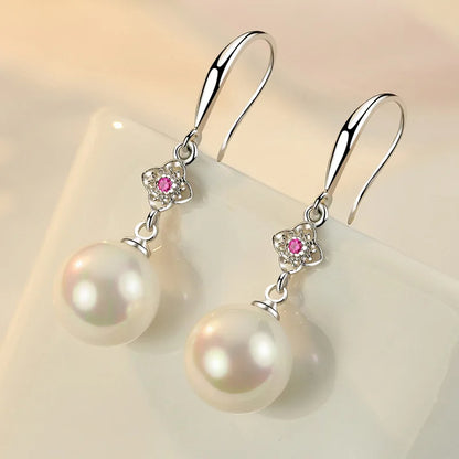 925 Sterling Silver Original Charm Double Hoop Earrings
