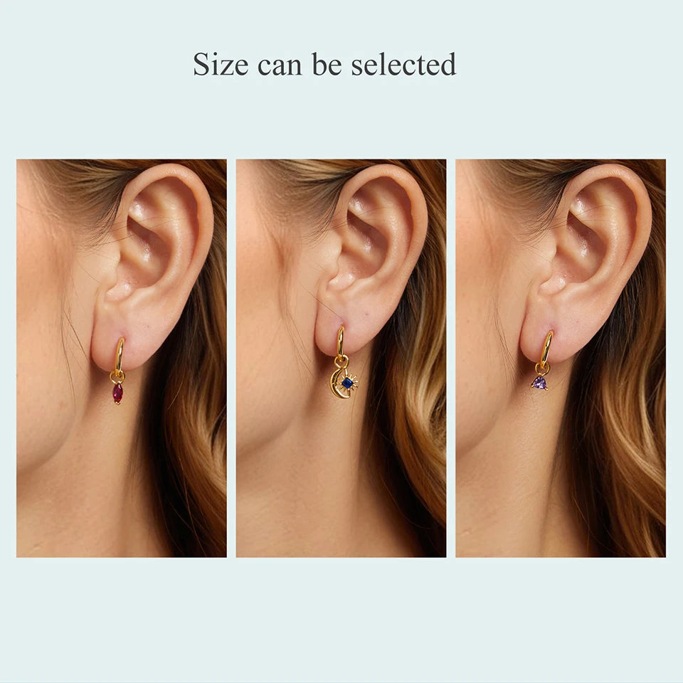 JEW001ER  Mix and Match Earring Pack with Cubic Zirconia Star Boho Charms - Klixstore