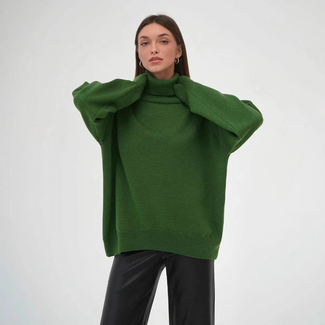 Thick Cashmere Turtleneck Sweater Women 2025