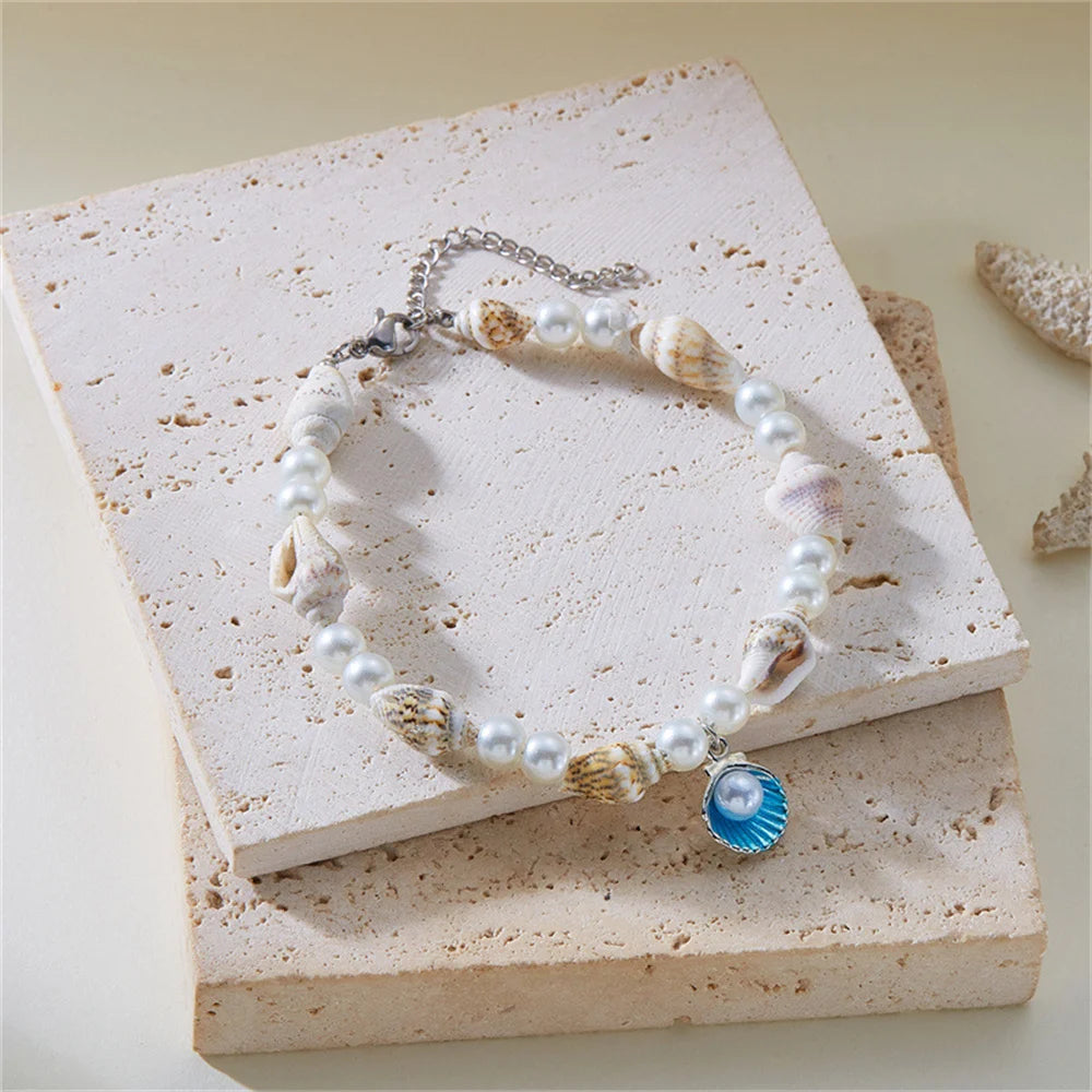 Shell Beads Dolphin Starfish Bracelet