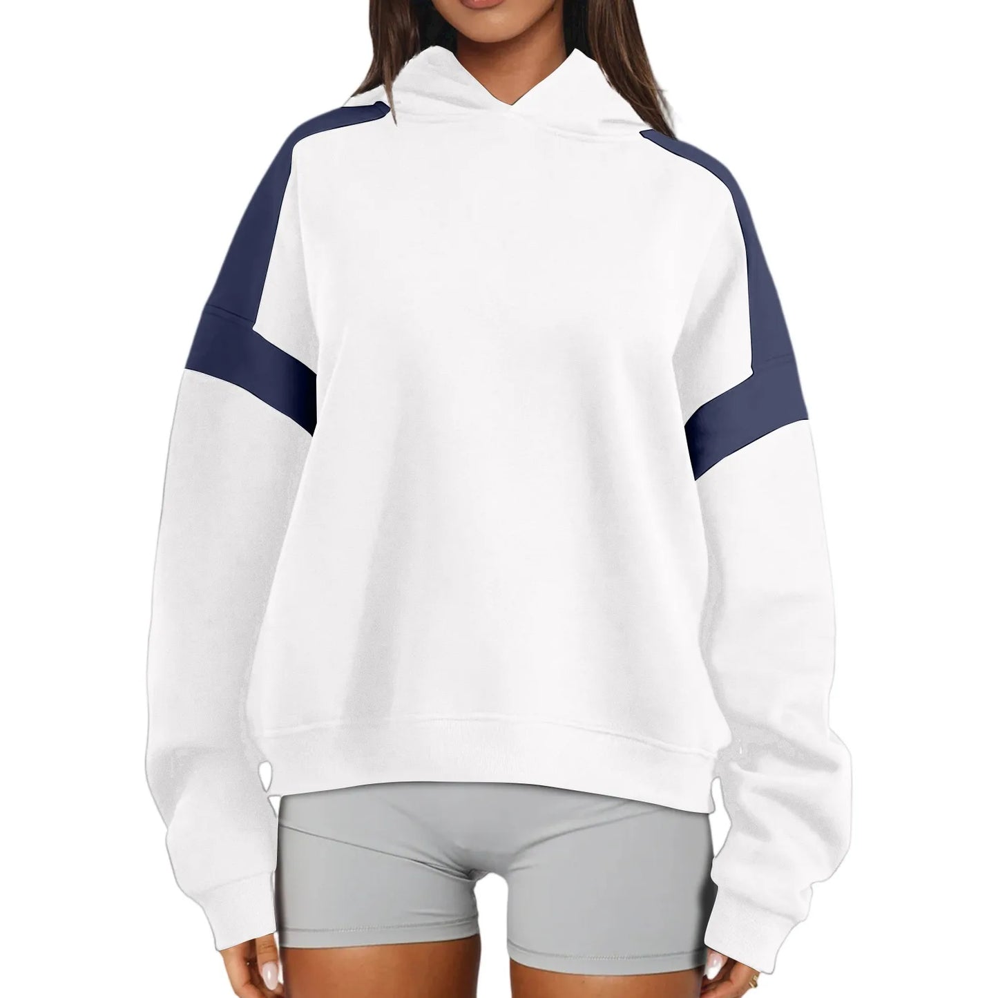 Round Neck Zipper Warm Sweatshirt for Women