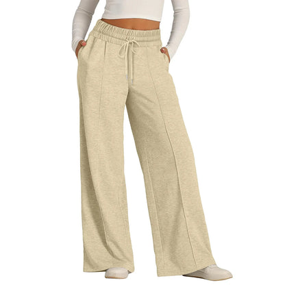 Summer Casual Tie Wide Leg Pants for Women