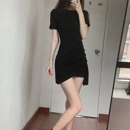 Casual Cotton O-Neck Dress