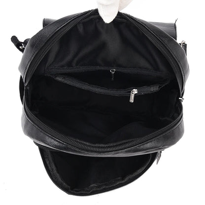 Vintage High-Quality Leather Backpack for Women