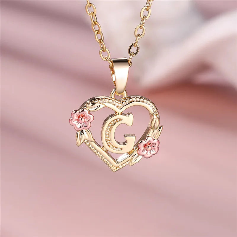 Letter Pendant Necklace