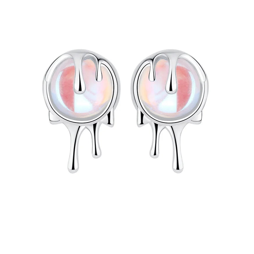 925 Sterling Silver Moonlight Stone Earrings for Women