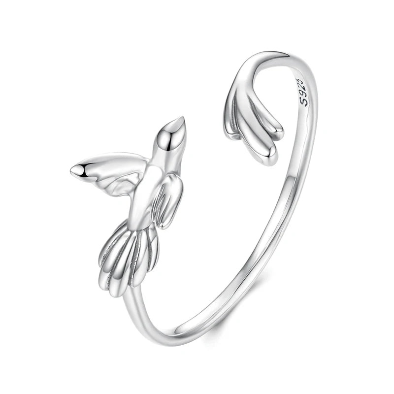 Adjusable 3D Bird Shape Ring