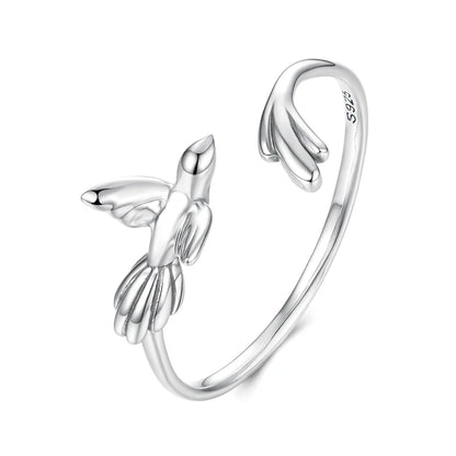 Adjusable 3D Bird Shape Ring
