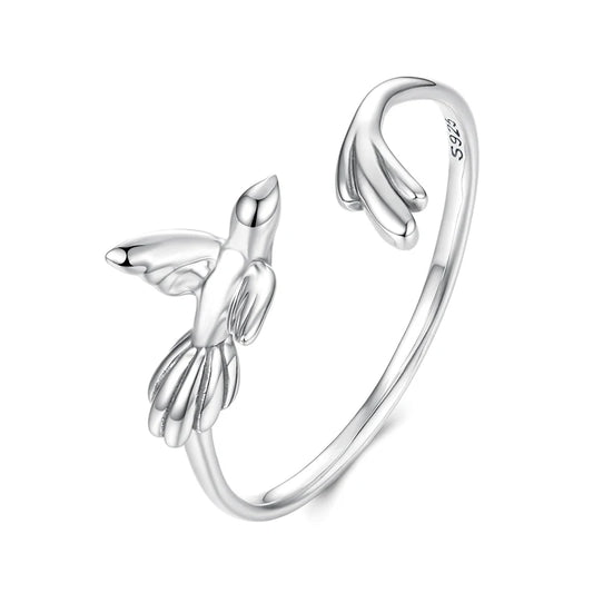 Adjusable 3D Bird Shape Ring