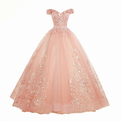 Luxury Lace Ball Gown Quinceañera Dress
