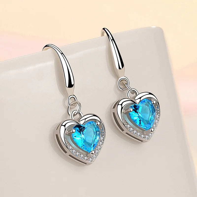 925 Sterling Silver Charm Hoop Earrings