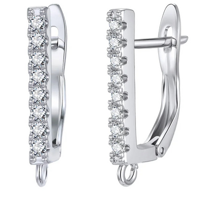 925 Sterling Silver Korean Earring Findings for DIY Jewelry