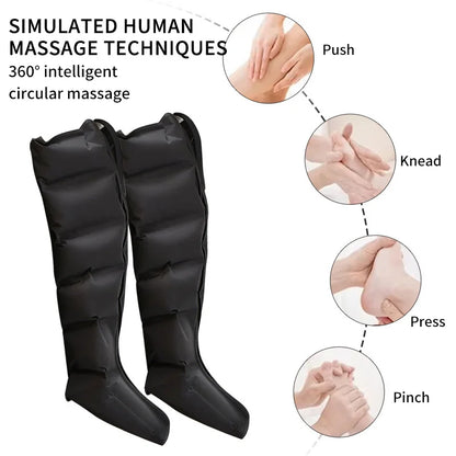 Electric Air Pressure Leg & Calf Massager with Remote Control