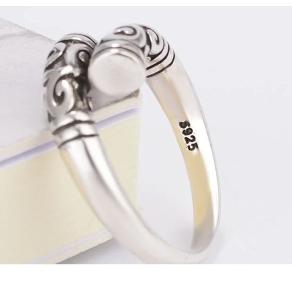 925 Sterling Silver Vintage Resizable Ring