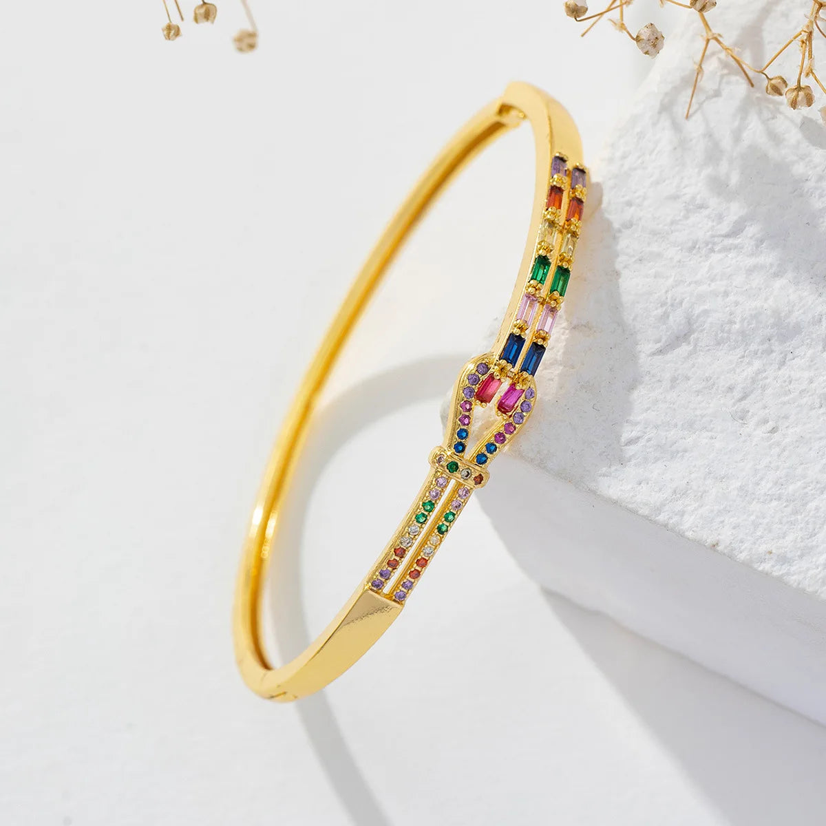 Micro Inlaid Zircon Bangle