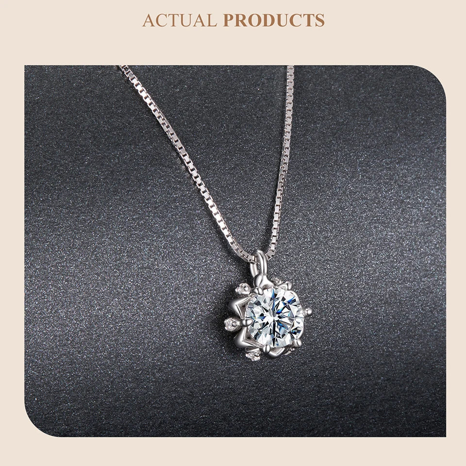Flower Buds Moissanite Necklace