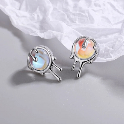 925 Sterling Silver Moonlight Stone Earrings for Women