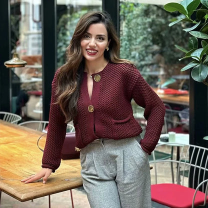 Knitted Button Cardigan for Women