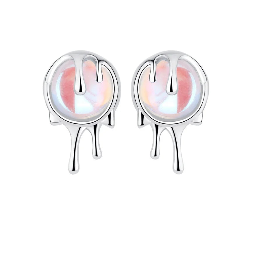 925 Sterling Silver Moonlight Stone Earrings for Women