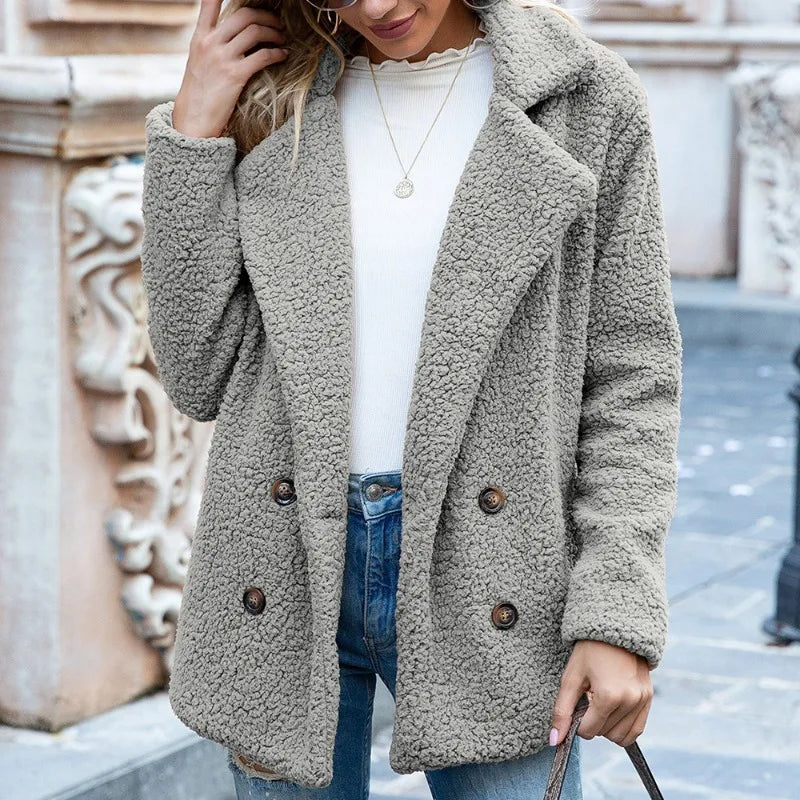 Women’s Faux Fur Plush Winter Jacket