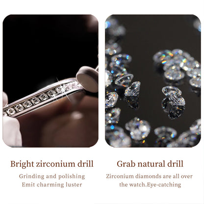 Diamond Quartz Watch for Women Set Gift