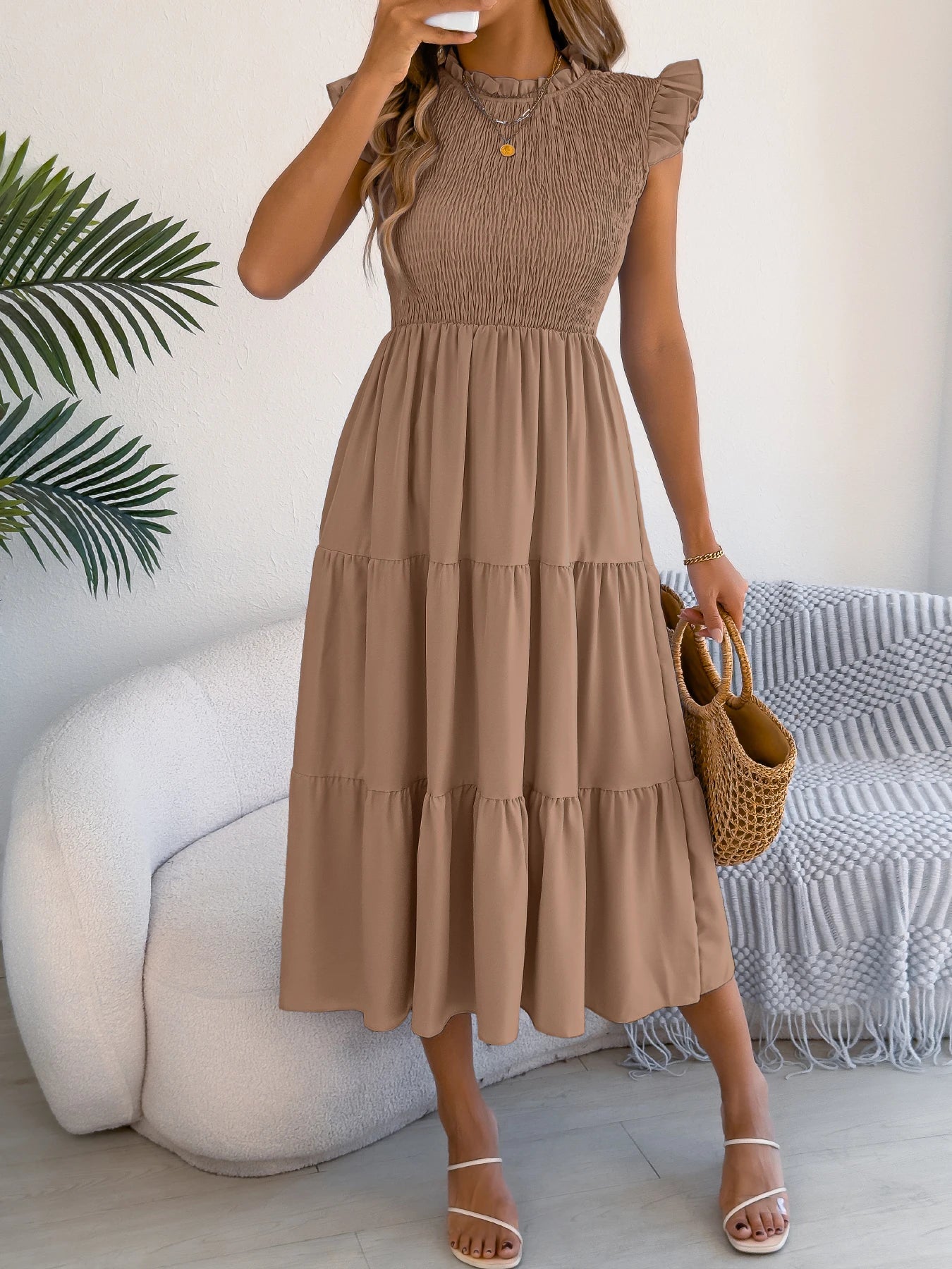 Ruffled Tiered Maxi Dress