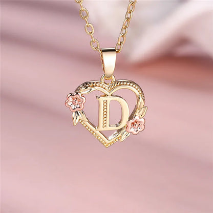 Letter Pendant Necklace