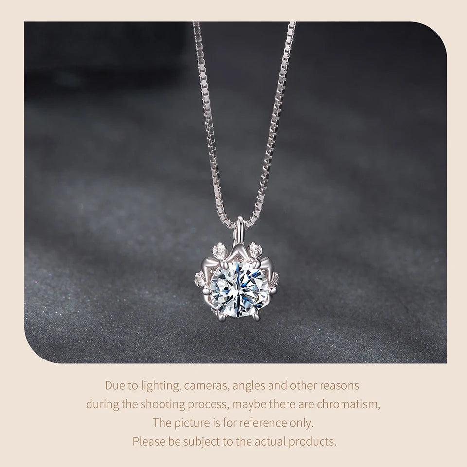 Flower Buds Moissanite Necklace