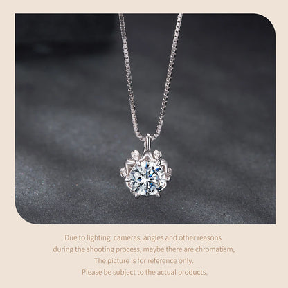 Flower Buds Moissanite Necklace