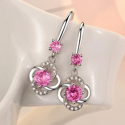 925 Sterling Silver Charm Hoop Earrings