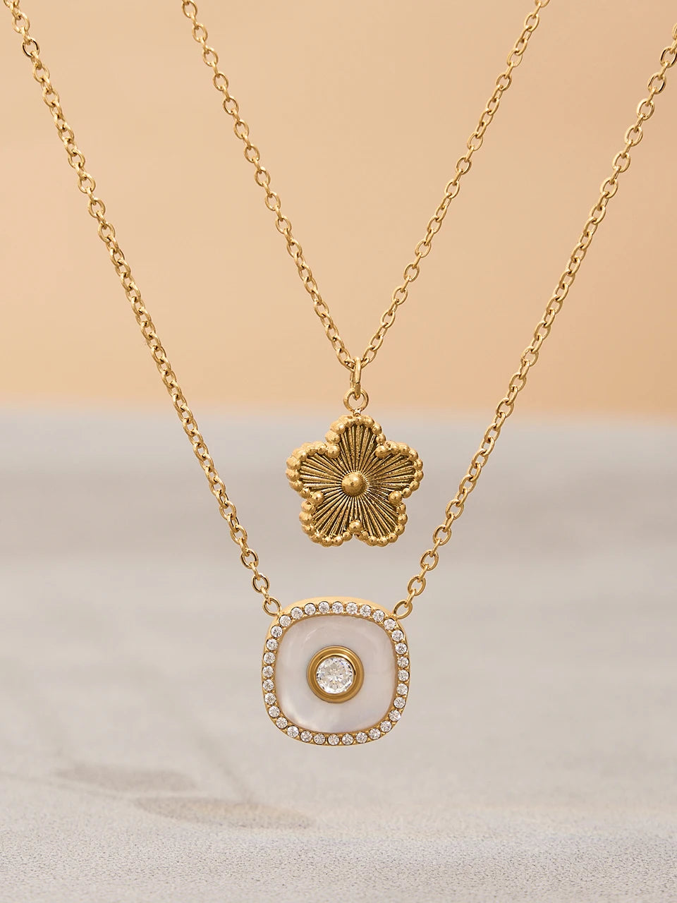 Flower Pendant Jewelry Set for Women