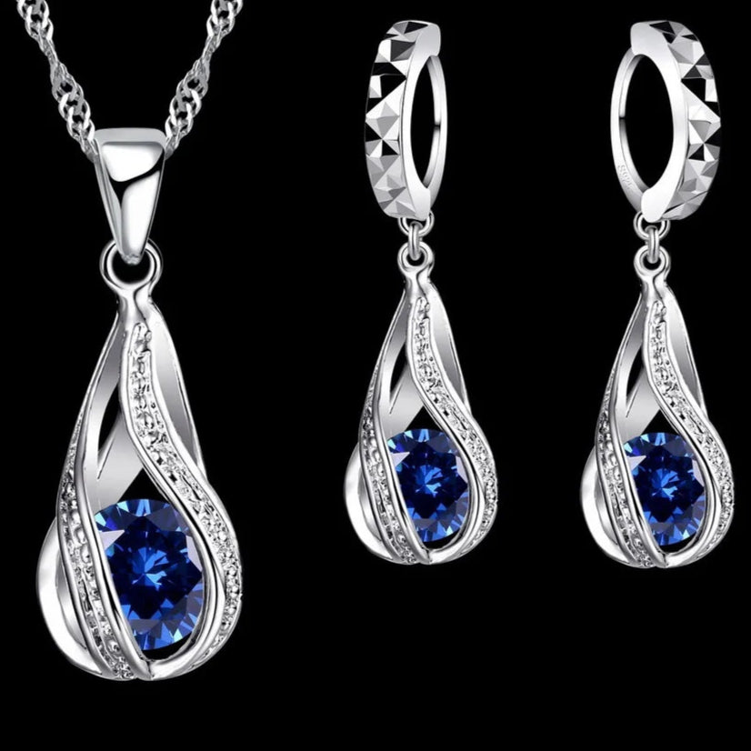 Silver Bridal Jewelry Sets