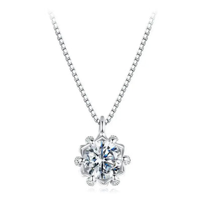 Flower Buds Moissanite Necklace