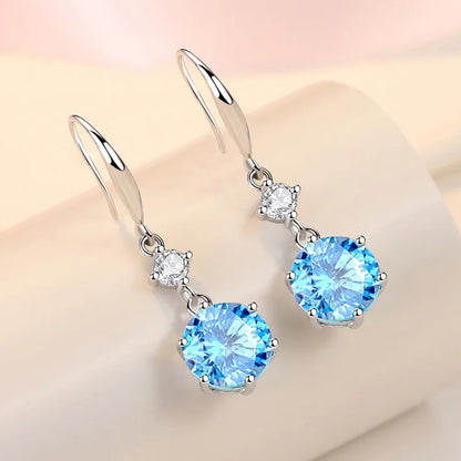 925 Sterling Silver Original Charm Double Hoop Earrings