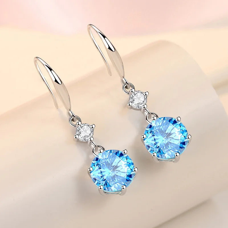925 Sterling Silver Charm Hoop Earrings