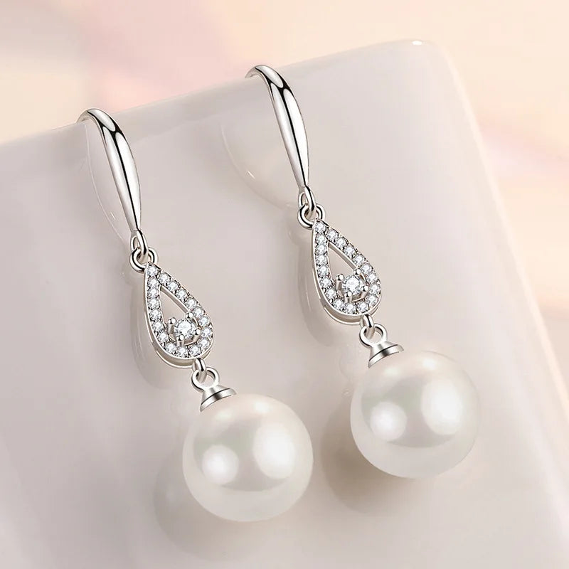 925 Sterling Silver Original Charm Double Hoop Earrings