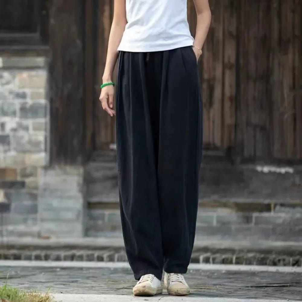 Thin Cotton Linen  Pants Fashion Clothes