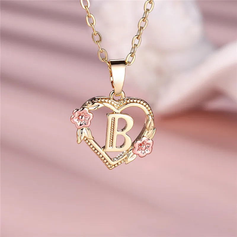 Letter Pendant Necklace