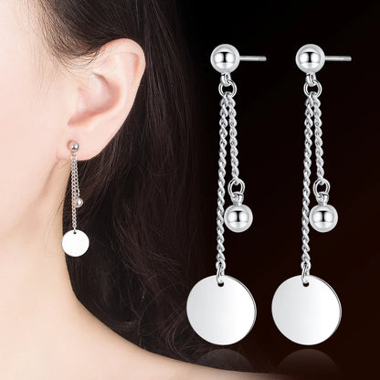 925 Sterling Silver Double Hoop Earrings