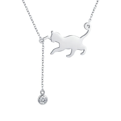 Cute 3 colors Cat  Necklace